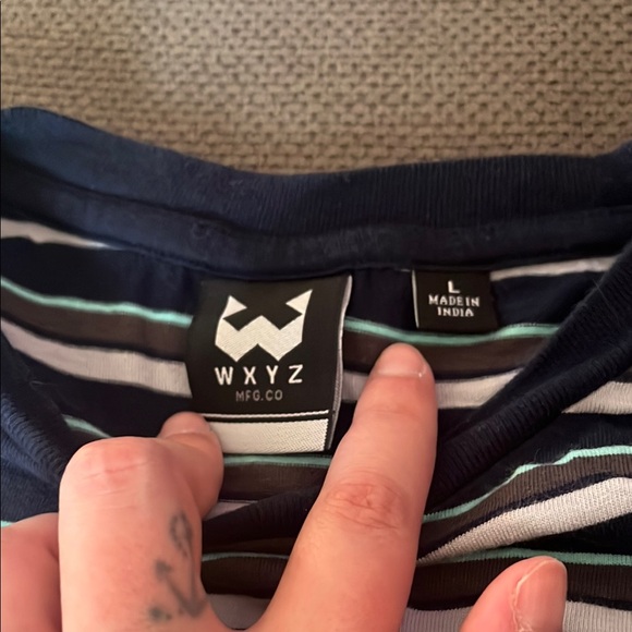 Striped T-Shirt - Black and White - Picture 2 of 2